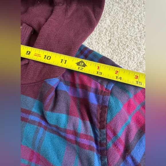 LL Bean Women’s BeanFlex All Season Flannel Shirt Thermal Lined Hoodie PocketsXS - Picture 14 of 16